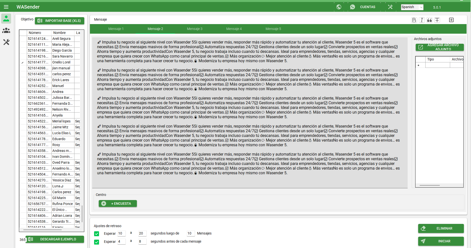 WA Sender Screenshot